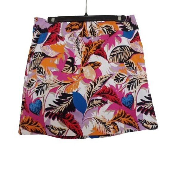 UP! Aruba Up Skort Size 14 Multi-Color Coconut Girl Beachy Golf - Picture 1 of 6